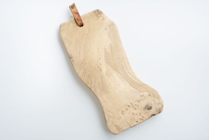 Rustieke eikenhouten snijplank 31 x 13 cm