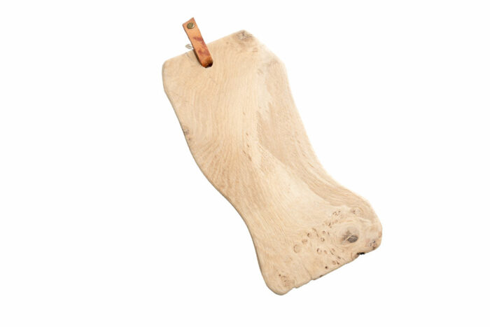 Rustieke eikenhouten snijplank 31 x 13 cm